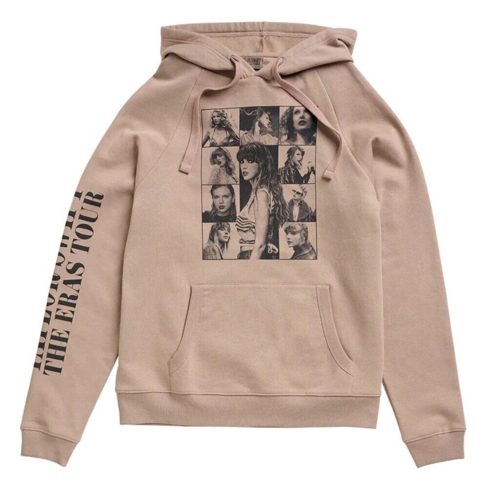 NEW Taylor Swift THE ERAS TOUR‎ Taupe Hoodie size XL Sweatshirt *Flaw